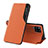 Coque Portefeuille Livre Cuir Etui Clapet QH3 pour Samsung Galaxy M33 5G Orange