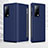 Coque Portefeuille Livre Cuir Etui Clapet QK2 pour Huawei Mate X2 Bleu
