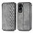Coque Portefeuille Livre Cuir Etui Clapet S01D pour Huawei Honor 90 Lite 5G Gris Petit