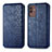 Coque Portefeuille Livre Cuir Etui Clapet S01D pour Samsung Galaxy M13 5G Bleu