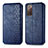 Coque Portefeuille Livre Cuir Etui Clapet S01D pour Samsung Galaxy S20 FE 5G Bleu