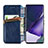 Coque Portefeuille Livre Cuir Etui Clapet S01D pour Samsung Galaxy S21 Ultra 5G Petit