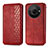 Coque Portefeuille Livre Cuir Etui Clapet S01D pour Sharp Aquos R8s Pro Rouge