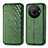Coque Portefeuille Livre Cuir Etui Clapet S01D pour Sharp Aquos R8s Pro Vert Petit