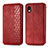 Coque Portefeuille Livre Cuir Etui Clapet S01D pour Sony Xperia Ace III SO-53C Rouge