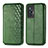 Coque Portefeuille Livre Cuir Etui Clapet S01D pour Vivo X70t Vert