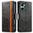 Coque Portefeuille Livre Cuir Etui Clapet S02D pour Realme C33 (2023) Petit