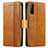 Coque Portefeuille Livre Cuir Etui Clapet S02D pour Sony Xperia 10 III SO-52B Petit