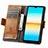Coque Portefeuille Livre Cuir Etui Clapet S02D pour Sony Xperia Ace III SO-53C Petit