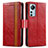 Coque Portefeuille Livre Cuir Etui Clapet S02D pour Xiaomi Mi 12S 5G Rouge