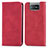 Coque Portefeuille Livre Cuir Etui Clapet S04D pour Asus Zenfone 7 ZS670KS Rouge