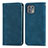 Coque Portefeuille Livre Cuir Etui Clapet S04D pour Motorola Moto Edge 20 Lite 5G Bleu