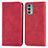 Coque Portefeuille Livre Cuir Etui Clapet S04D pour Motorola Moto Edge Lite 5G Rouge