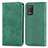 Coque Portefeuille Livre Cuir Etui Clapet S04D pour Realme Narzo 30 5G Vert Petit