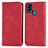 Coque Portefeuille Livre Cuir Etui Clapet S04D pour Samsung Galaxy F41 Rouge