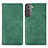 Coque Portefeuille Livre Cuir Etui Clapet S04D pour Samsung Galaxy S25 5G Vert
