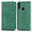 Coque Portefeuille Livre Cuir Etui Clapet S04D pour Vivo Y3s Vert
