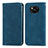 Coque Portefeuille Livre Cuir Etui Clapet S04D pour Xiaomi Poco X3 NFC Bleu