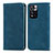 Coque Portefeuille Livre Cuir Etui Clapet S04D pour Xiaomi Poco X4 NFC Bleu