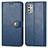 Coque Portefeuille Livre Cuir Etui Clapet S05D pour Motorola Moto G Stylus (2021) Bleu