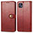 Coque Portefeuille Livre Cuir Etui Clapet S05D pour Motorola Moto G50 5G Rouge