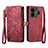 Coque Portefeuille Livre Cuir Etui Clapet S05D pour Realme GT5 5G Petit