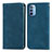 Coque Portefeuille Livre Cuir Etui Clapet S08D pour Motorola Moto G31 Bleu