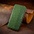 Coque Portefeuille Livre Cuir Etui Clapet S09D pour Sharp Aquos R8s Pro Vert Petit
