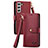 Coque Portefeuille Livre Cuir Etui Clapet S16D pour Samsung Galaxy S22 5G Petit