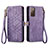 Coque Portefeuille Livre Cuir Etui Clapet S18D pour Samsung Galaxy S20 FE (2022) 5G Violet