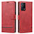Coque Portefeuille Livre Cuir Etui Clapet SY1 pour Oppo K9 5G Rouge