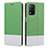 Coque Portefeuille Livre Cuir Etui Clapet SY2 pour Realme Q3 5G Vert Petit
