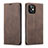 Coque Portefeuille Livre Cuir Etui Clapet T01 pour Apple iPhone 12 Marron Petit