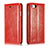 Coque Portefeuille Livre Cuir Etui Clapet T01 pour Apple iPhone 7 Rouge