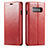 Coque Portefeuille Livre Cuir Etui Clapet T01 pour Samsung Galaxy S10 Rouge