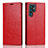 Coque Portefeuille Livre Cuir Etui Clapet T01D pour Samsung Galaxy S22 Ultra 5G Rouge