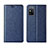 Coque Portefeuille Livre Cuir Etui Clapet T02 pour Huawei Honor X10 Max 5G Bleu