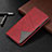 Coque Portefeuille Livre Cuir Etui Clapet T02 pour Oppo A72 Rouge
