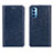 Coque Portefeuille Livre Cuir Etui Clapet T02 pour Oppo Reno4 Pro 5G Bleu