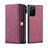 Coque Portefeuille Livre Cuir Etui Clapet T02 pour Samsung Galaxy Note 20 Ultra 5G Vin Rouge