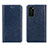 Coque Portefeuille Livre Cuir Etui Clapet T03 pour Huawei P40 Bleu