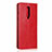 Coque Portefeuille Livre Cuir Etui Clapet T03 pour OnePlus 8 Rouge