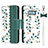 Coque Portefeuille Livre Cuir Etui Clapet T03 pour Samsung Galaxy S10e Vert Petit
