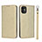 Coque Portefeuille Livre Cuir Etui Clapet T04 pour Apple iPhone 11 Or