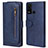 Coque Portefeuille Livre Cuir Etui Clapet T04 pour Huawei P Smart (2020) Bleu