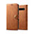 Coque Portefeuille Livre Cuir Etui Clapet T04 pour Samsung Galaxy S10 Plus Orange