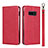 Coque Portefeuille Livre Cuir Etui Clapet T04 pour Samsung Galaxy S10e Rouge