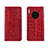 Coque Portefeuille Livre Cuir Etui Clapet T06 pour Huawei Mate 30 5G Rouge