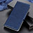 Coque Portefeuille Livre Cuir Etui Clapet T06 pour Oppo Reno4 Pro 5G Bleu