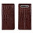 Coque Portefeuille Livre Cuir Etui Clapet T06 pour Samsung Galaxy A80 Marron